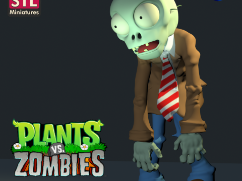 Inspired by a Zombie and a Defense Plant - STL Download 3D Print Model