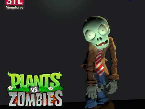 Inspired by a Zombie and a Defense Plant - STL Download 3D Print Model