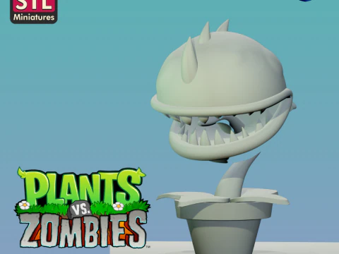 Inspired by a Zombie and a Defense Plant - STL Download 3D Print Model