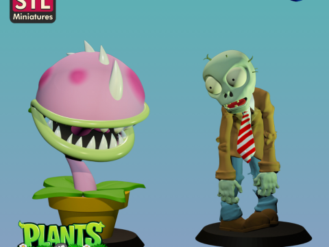 Inspired by a Zombie and a Defense Plant - STL Download 3D-printmodel