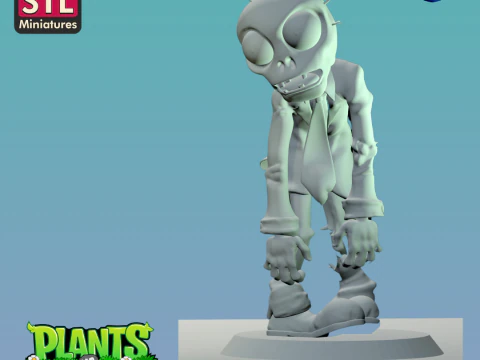 Inspired by a Zombie and a Defense Plant - STL Download 3D Print Model