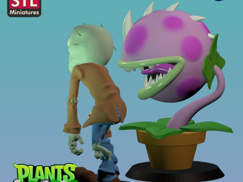 Inspired by a Zombie and a Defense Plant - STL Download 3D-printmodel