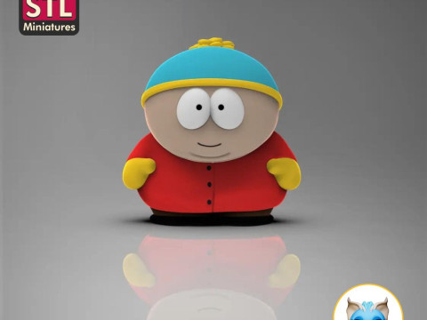Chibi cartoon serie tv Printable 3D STL Files Bring Home Stan Kyle Kenny and Eric Cartman Modelo de Impressão 3D