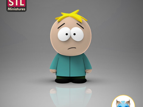 Chibi cartoon serie tv Printable 3D STL Files Bring Home Stan Kyle Kenny and Eric Cartman Modelo de Impressão 3D