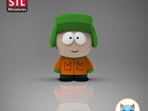 Chibi cartoon serie tv Printable 3D STL Files Bring Home Stan Kyle Kenny and Eric Cartman 3D Print Model