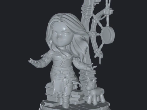 Unleash Your Inner Hero with The Witcher Chibi STL Files Calling all fans of The Witcher 3D Print Model