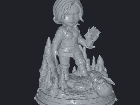 Unleash Your Inner Hero with The Witcher Chibi STL Files Calling all fans of The Witcher 3D Print Model