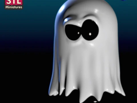 Collection The Spookies - Chibi Ghosts - Adorable STL Miniatures 3D Print Model