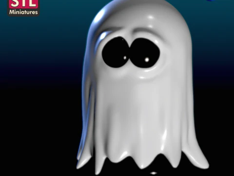 Collection The Spookies - Chibi Ghosts - Adorable STL Miniatures 3D Print Model