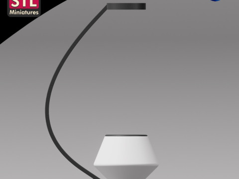 Hydroponic Planter - LANDER with Half Moon Design FILE 3D STL 3D-Druckmodell