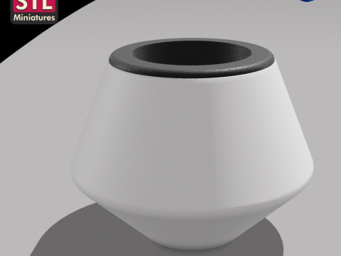Hydroponic Planter - LANDER with Half Moon Design FILE 3D STL 3D Print Model