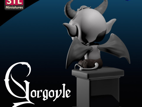 Gargoyle Chibi 3D Printable Model 3D Print Model