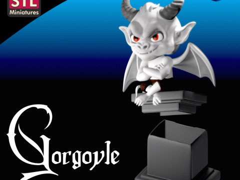 Gargoyle Chibi 3D Printable Model 3D Print Model