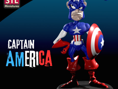 Printable Heroic Cartoon Character - super hero 3D 打印模型