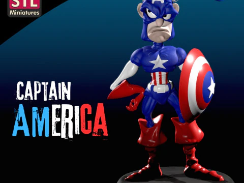 인쇄용 영웅 만화 캐릭터 - 슈퍼 영웅 3D 프린트 모델