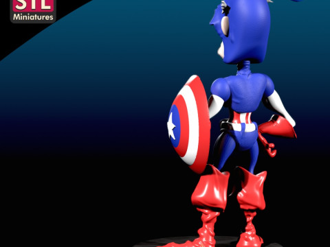 Printable Heroic Cartoon Character - super hero Model Cetak 3D