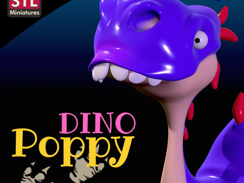 Dinosaur Cartoon 3D Printable STL File 3D-Druckmodell