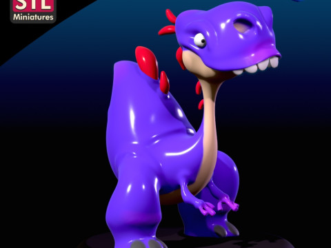 Dinosaur Cartoon 3D Printable STL File 3D प्रिंट मॉडल