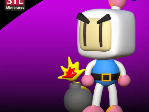 Bomberman modello STL stampabile in 3D Modello di stampa 3D