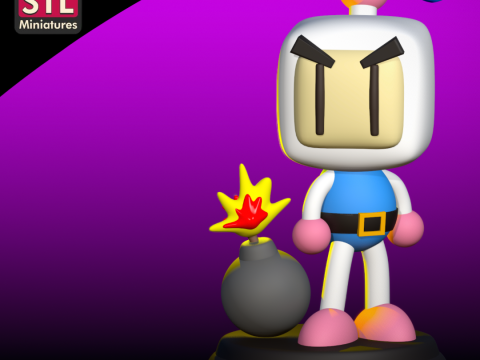 3D Printable STL Model Bomberman 3D Print Model