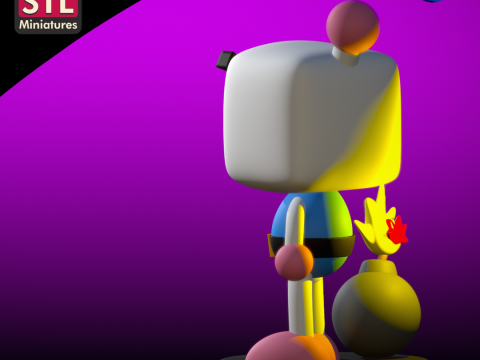3D Printable STL Model Bomberman 3D Print Model