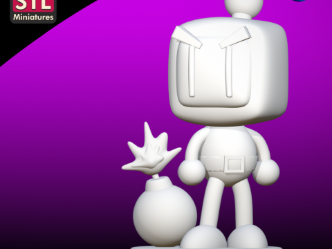 3D Printable STL Model Bomberman 3D Print Model
