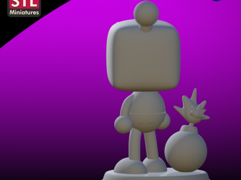 3D Printable STL Model Bomberman 3D Print Model