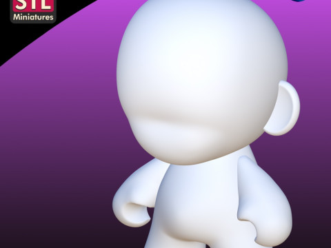 STL Files for 3D Printing - Munny Dunny Trikky Bub and Foomi 3D Принт Модель