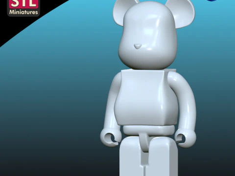 Arquivo STL para impress&atilde;o 3D - inspirado em Bearbrick Modelo de Impressão 3D