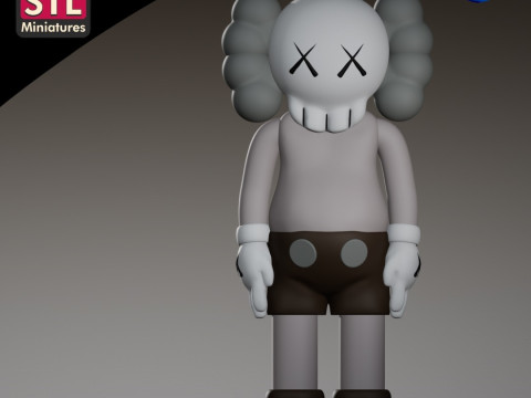 STL File for 3D Printing - Inspired by KAWS Companion Modello di stampa 3D