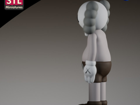 STL File for 3D Printing - Inspired by KAWS Companion Modello di stampa 3D