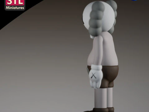 STL File for 3D Printing - Inspired by KAWS Companion 3D Print Model