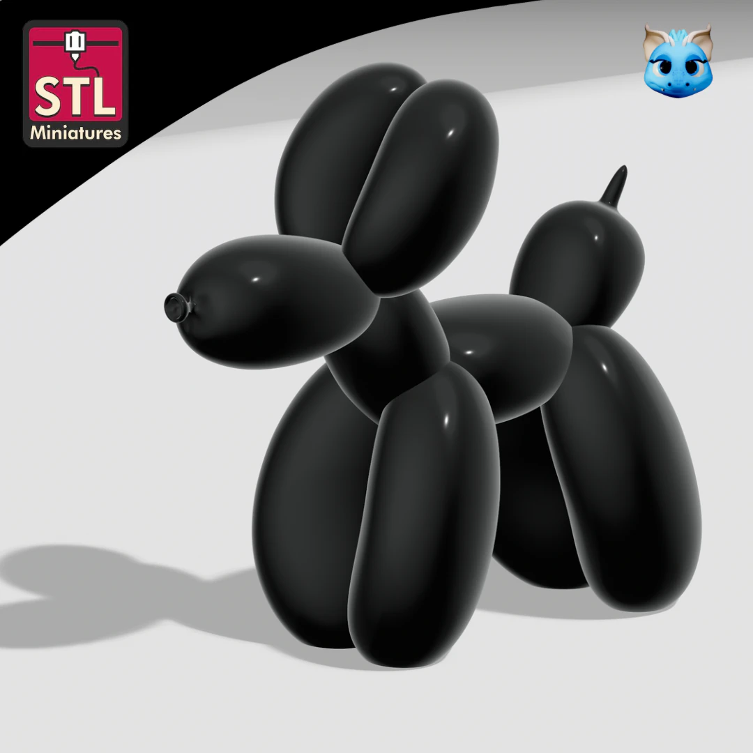 STL File for 3D Printing - Inspired by Balloon Dog 3D Print Model .c4d .max .obj .3ds .fbx .stl .blend