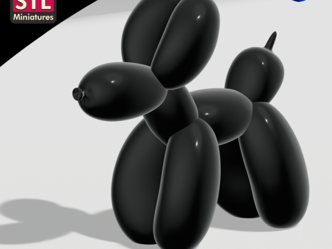 STL File for 3D Printing - Inspired by Balloon Dog Modelo de impresión 3D