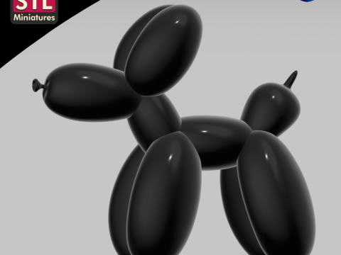 STL File for 3D Printing - Inspired by Balloon Dog 3Dプリントモデル