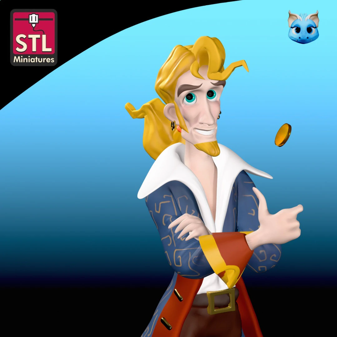 STL Files for 3D Printing - Inspired by Monkey Island and Guybrush Threepwood 3D Print Model .c4d .max .obj .3ds .fbx .stl .blend 