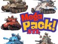Mega Pack STL Files for 3D Printing - 5 Japanese Anime-Style Tanks 3D 打印模型