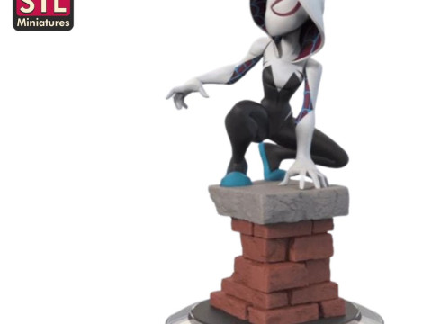 STL File for 3D Printing - Spider Woman - Anime Comic Style 3D 打印模型