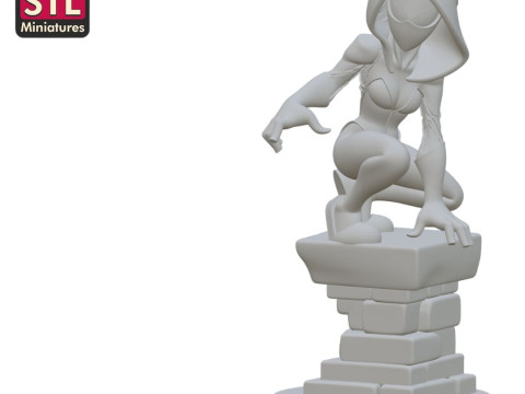 STL File for 3D Printing - Spider Woman - Anime Comic Style 3D 打印模型