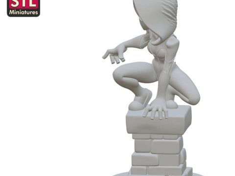 STL File for 3D Printing - Spider Woman - Anime Comic Style 3D 打印模型