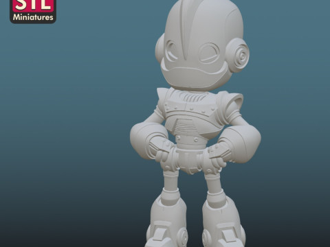 The Iron Giant - STL File for 3D Printing - Giant Robot in Chibi Style 3D 打印模型
