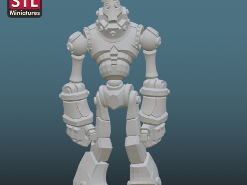 TheIronGiant GiantRobot 3DPrinting STLFile Modeling ChibiCharacter 3DModels HighDetail Colle 3D 프린트 모델