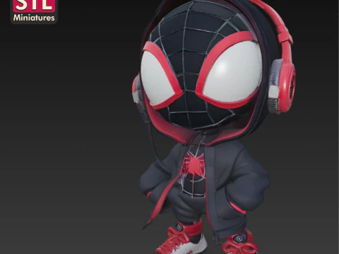 Spider-Man Mega Pack - 4-in-1 Chibi STL Collection for 3D Printing 3D Print Model