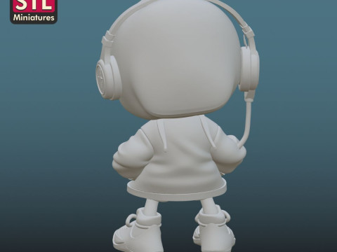 Spider-Man Hoodie - 3D Printing STL File - Chibi Version with Hood and Backpack 3Dプリントモデル