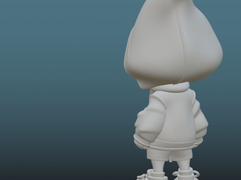 Spider-Man Hoodie - 3D Printing STL File - Chibi Version with Hood and Backpack Model do druku 3D