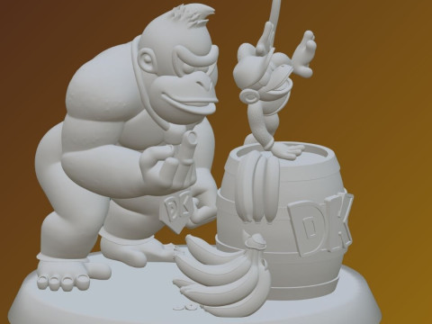 Donkey Kong Helper - 3D Printing STL Kit - Explosive Barrel Assembly Set Modelo de impresión 3D