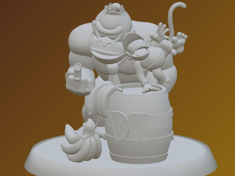 Donkey Kong Helper - 3D Printing STL Kit - Explosive Barrel Assembly Set Modelo de impresión 3D