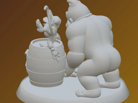 Donkey Kong Helper - Kit STL per stampa 3D - Set di assemblaggio barile esplosivo Modello di stampa 3D