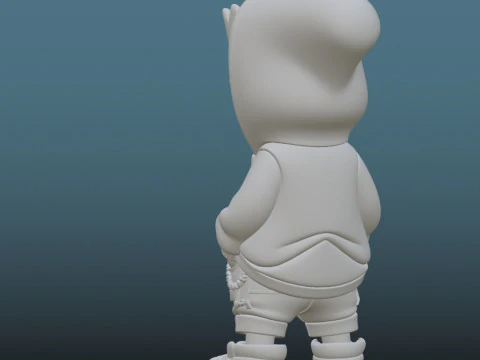 Bart Simpson Urban Sport - 3D Printing STL File 3D Print Model