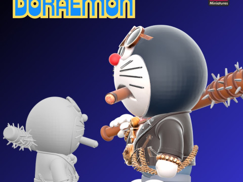 Doraemon Urban Cat of the Future STL File for 3D Printing Inspired Character Design 3D-printmodel